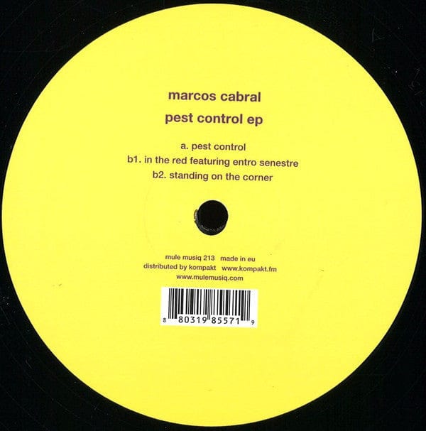 Marcos Cabral - Pest Control EP (12", EP) Mule Musiq