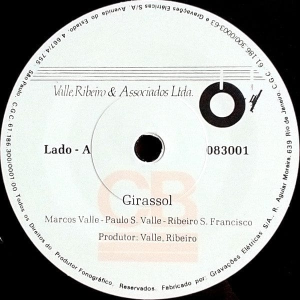 Marcos Valle - Girassol (7") Valle, Ribeiro & Associados Ltda.,Mr Bongo Vinyl 7119691284279