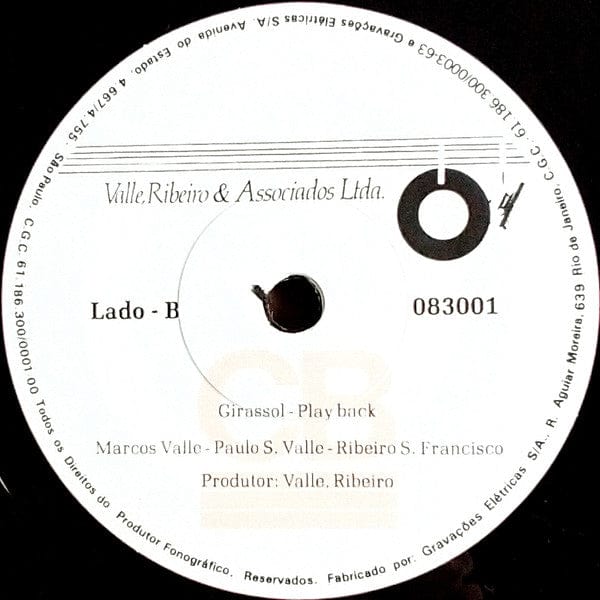 Marcos Valle - Girassol (7") Valle, Ribeiro & Associados Ltda.,Mr Bongo Vinyl 7119691284279