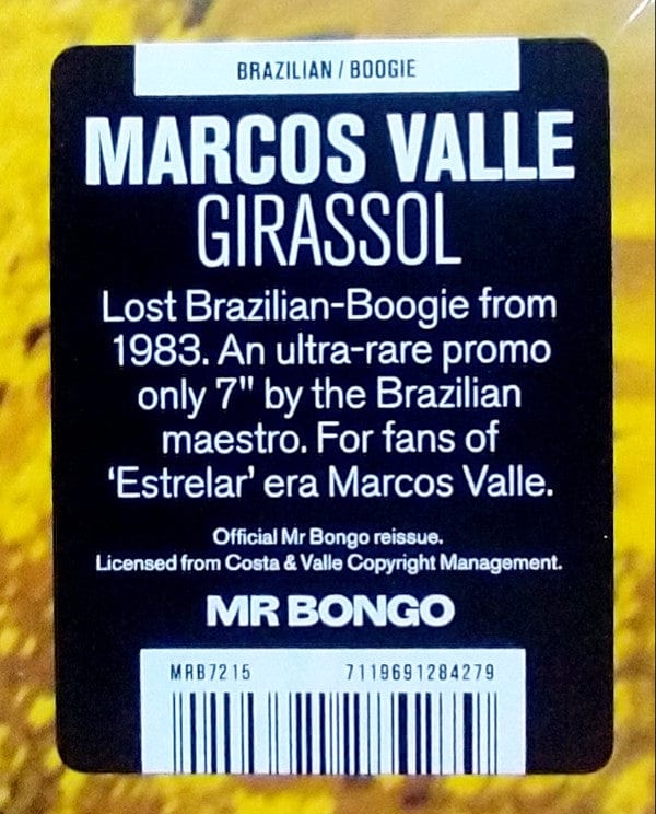 Marcos Valle - Girassol (7") Valle, Ribeiro & Associados Ltda.,Mr Bongo Vinyl 7119691284279