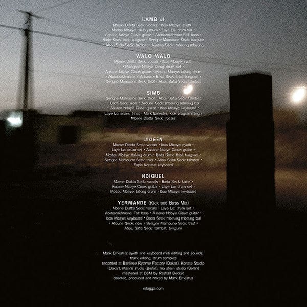 Mark Ernestus' Ndagga Rhythm Force - Yermande (LP) Ndagga Vinyl