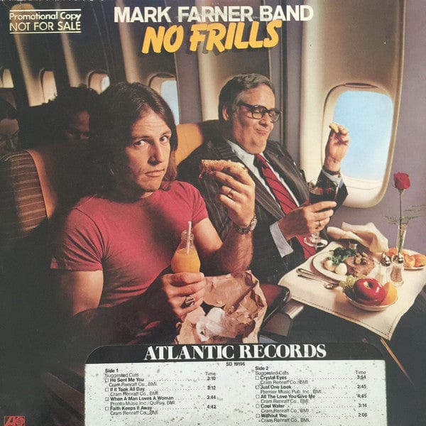 Mark Farner Band - No Frills (LP, Album, Promo) on Atlantic at Further Records