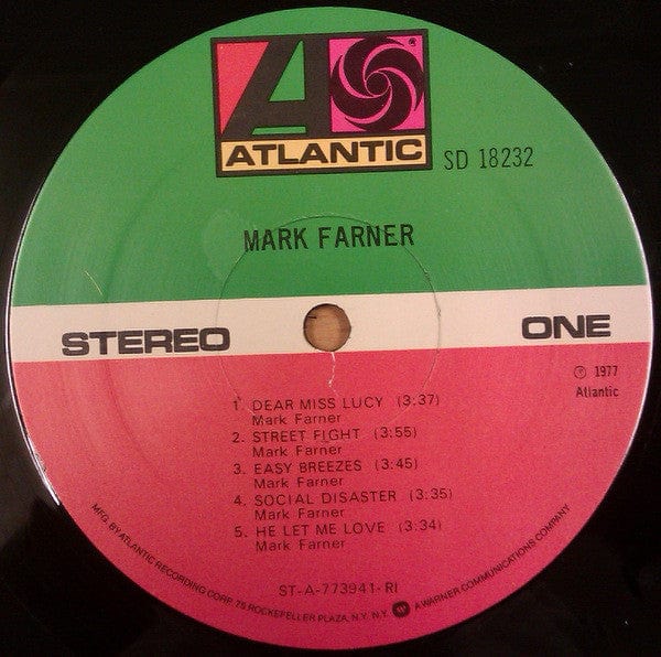 Mark Farner – Mark Farner (LP, Atlantic, 1977) Image 3