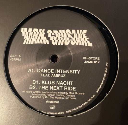 Mark Grusane - Dance Intensity (12") Rush Hour Store Jams,Disctechno Vinyl