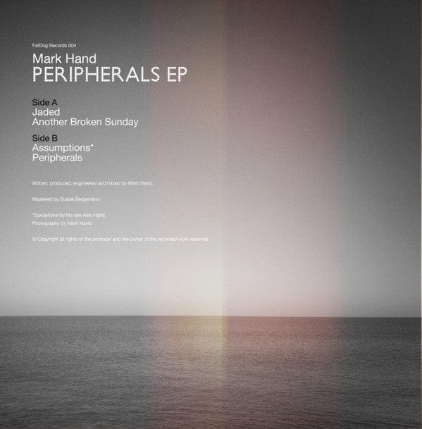 Mark Hand - Peripherals EP (12") Fatdog Records Vinyl