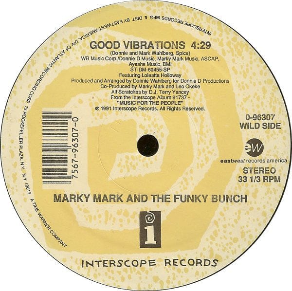 Marky Mark & The Funky Bunch Featuring Loleatta Holloway - Good Vibrations (12") Interscope Records