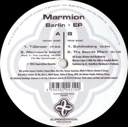 Marmion - Berlin EP (12") Superstition Vinyl 4250382443100