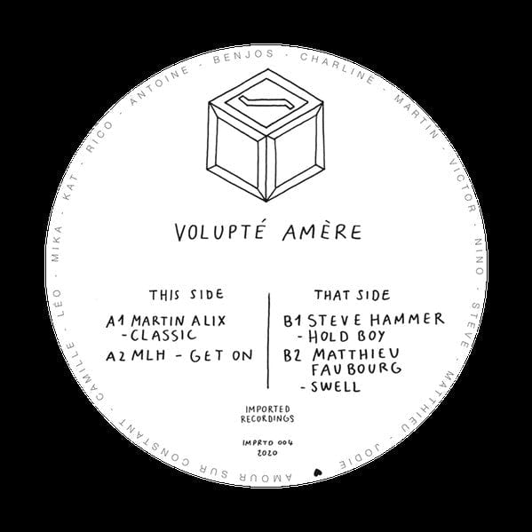 Martin Alix MLH Steve hammer Matthieu Faubourg – Volupté Amère (12", Imported Recordings, 2020) Front Cover