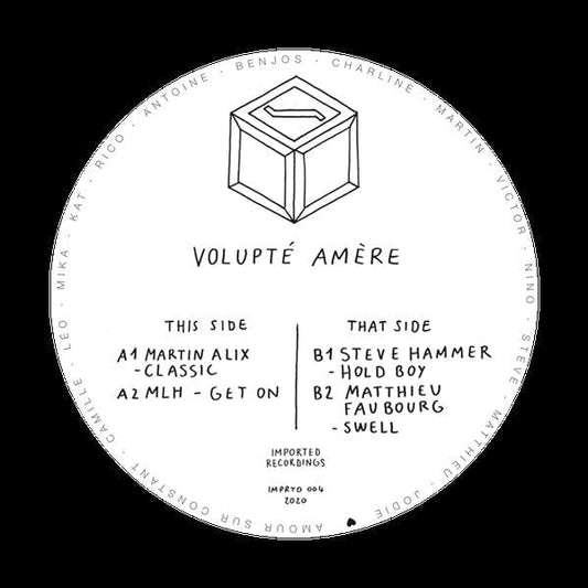 Martin Alix MLH Steve hammer Matthieu Faubourg – Volupté Amère (12", Imported Recordings, 2020) Front Cover