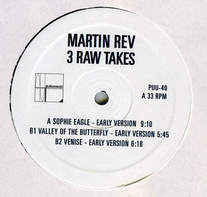 Martin Rev - 3 Raw Takes (12") Puu Vinyl