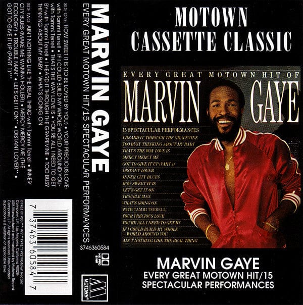 Marvin Gaye - Every Great Motown Hit / 15 Spectacular Performances (Cassette) Motown Cassette 737463605847