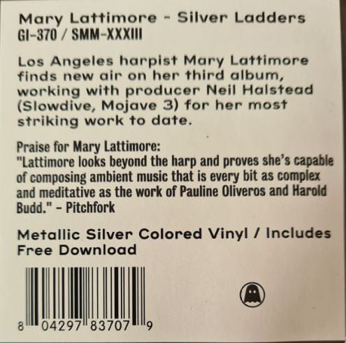 Mary Lattimore - Silver Ladders (LP) Ghostly International 804297837079