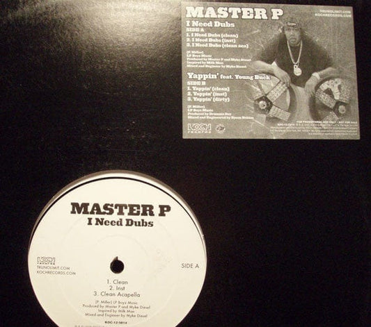 Master P - I Need Dubs / Yappin' (12", Promo) Koch Records