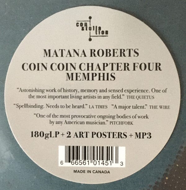 Matana Roberts - Coin Coin Chapter Four: Memphis (LP) Constellation Vinyl 666561014513