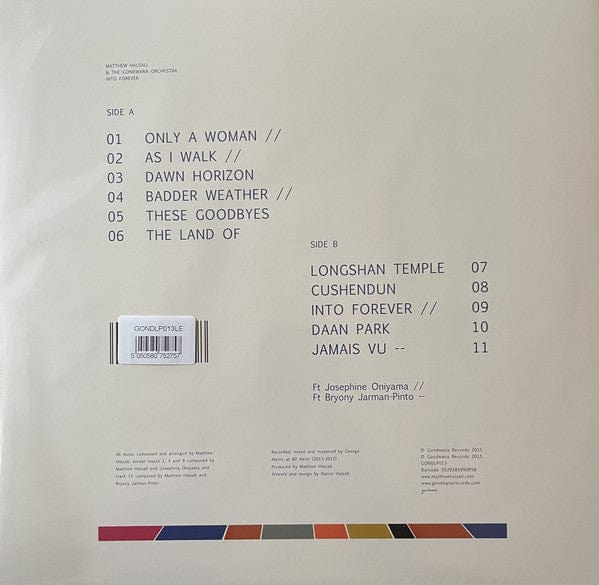 Matthew Halsall & The Gondwana Orchestra - Into Forever (LP) Gondwana Records Vinyl 5029385999858