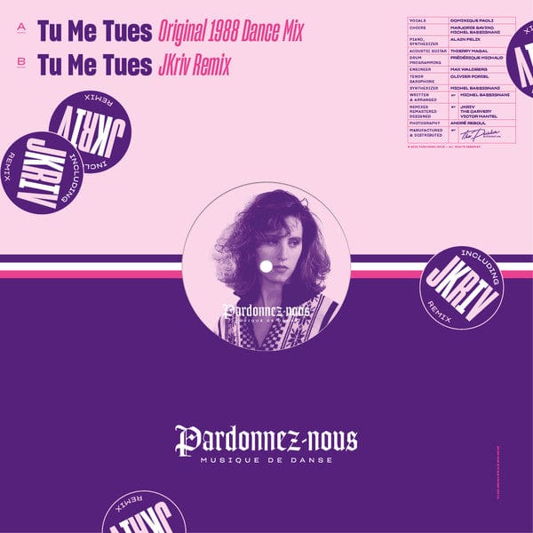 Maureen (8) - Tu Me Tues (12") Pardonnez-nous Vinyl