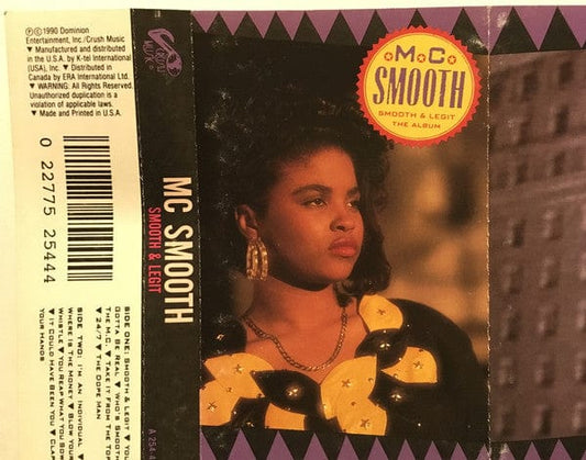 MC Smooth* - Smooth & Legit: The Album (Cassette) Crush Music Cassette 02277525444