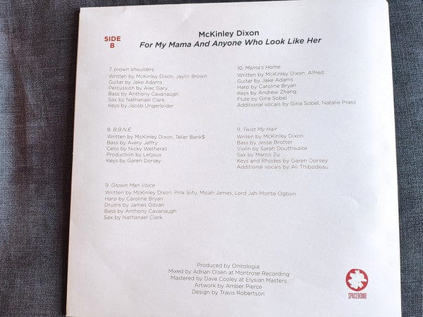 McKinley Dixon – For My Mama And Anyone Who Look Like Her (LP, Mango, Spacebomb Records, 2021) Image 3