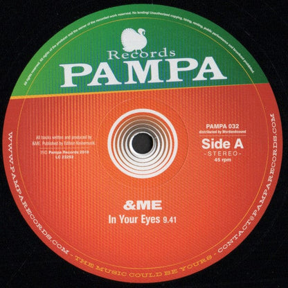 &ME - In Your Eyes (12") Pampa Records Vinyl 4260544825668