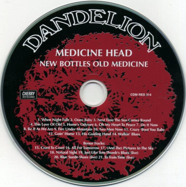 Medicine Head (2) - New Bottles Old Medicine (CD) Cherry Red CD 5013929131422