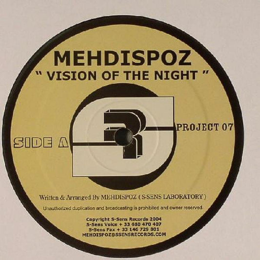 Mehdispoz - Vision Of The Night (12") on S-Sens at Further Records