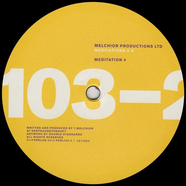 Melchior Productions - Meditations 4-6 (12") Perlon Vinyl