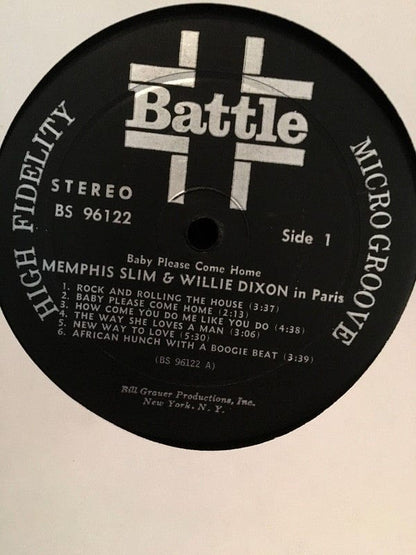 Memphis Slim & Willie Dixon - Memphis Slim & Willie Dixon In Paris - Baby Please Come Home! (LP, Album, RE) Battle (2)