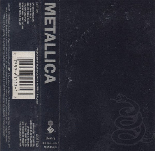Metallica - Metallica (Cassette) Elektra, Elektra Cassette 075596111348