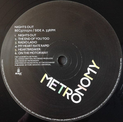 Metronomy - Nights Out (LP) Because Music Vinyl 5060107723702