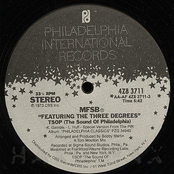 MFSB - Love Is The Message / TSOP (The Sound Of Philadelphia) (12") Philadelphia International Records Vinyl