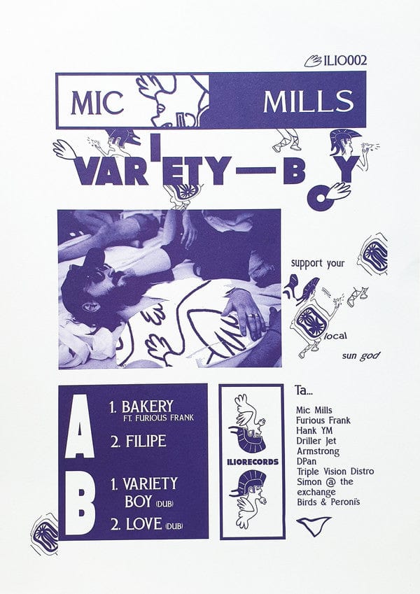 Mic Mills - Variety Boy  (12") ILIO Records Vinyl