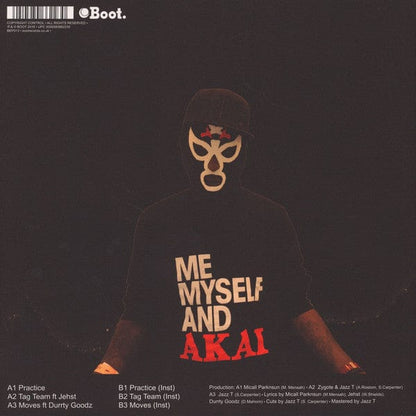 Micall Parknsun – Practicing Tag Team Moves (12", Boot, 2017) Back Cover