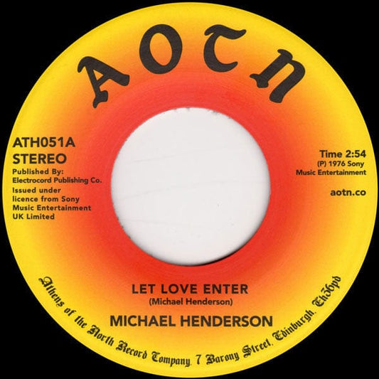 Michael Henderson - Let Love Enter / Come To Me (7") Athens Of The North Vinyl