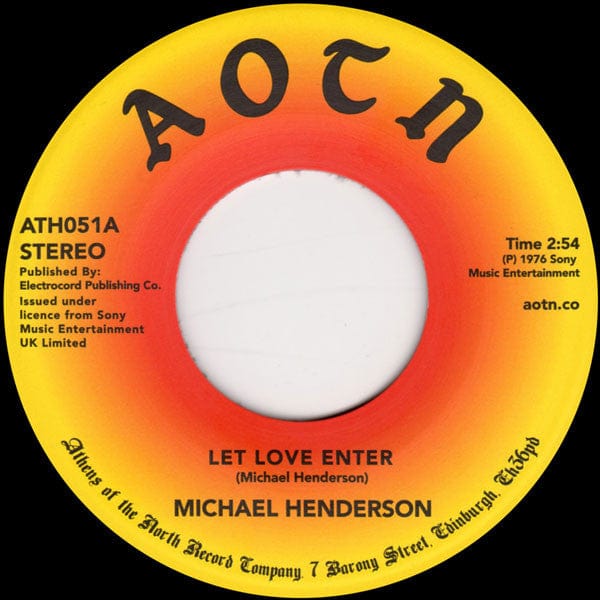 Michael Henderson - Let Love Enter / Come To Me (7") Athens Of The North Vinyl