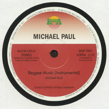 Michael Paul (3) - Reggae Music (12", RE) on Kalita Records at Further Records