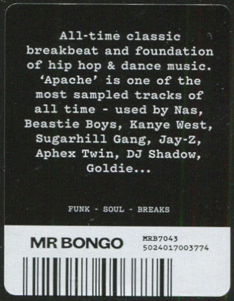 Michael Viner's The Incredible Bongo Band* - Bongo Rock '73 (7", Single, RE) on Mr Bongo, Pride at Further Records