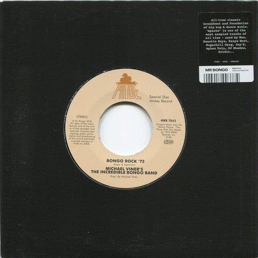 Michael Viner's The Incredible Bongo Band* - Bongo Rock '73 (7") Mr Bongo,Pride Vinyl 5024017003774