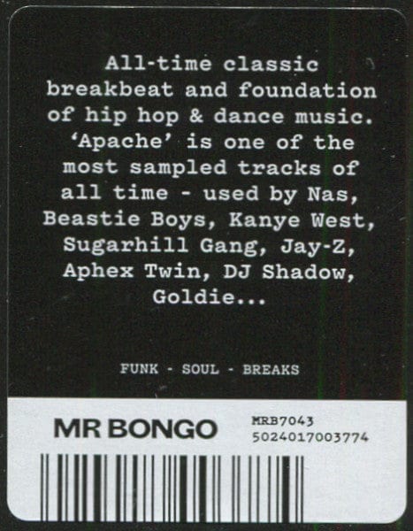 Michael Viner's The Incredible Bongo Band* - Bongo Rock '73 (7") Mr Bongo,Pride Vinyl 5024017003774