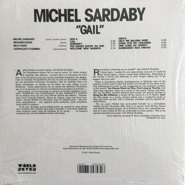 Michel Sardaby - Gail (LP) World Seven 5055373535326