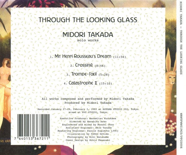 Midori Takada - Through The Looking Glass (CD) We Release Whatever The Fuck We Want Records,Palto Flats CD AH7076701