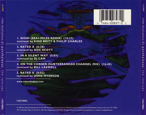 Miles Davis - Panthalassa: The Remixes (CD) Columbia CD 074646989722