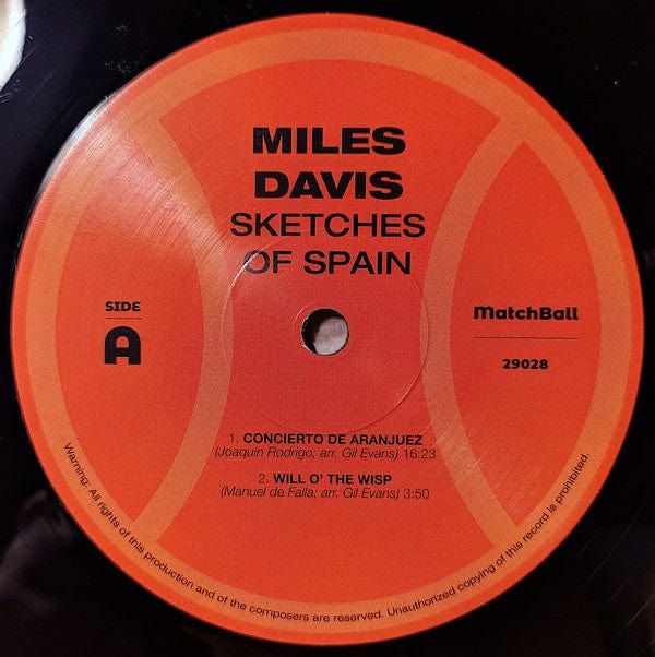 Miles Davis - Sketches Of Spain (LP, Album, Ltd, RE, DMM) MatchBall records