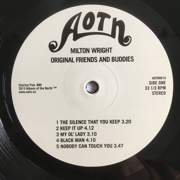 Milton Wright - Original Friends And Buddies (LP) Athens Of The North Vinyl