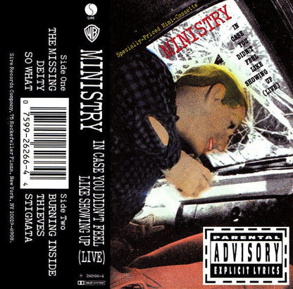 Ministry - In Case You Didn't Feel Like Showing Up (Live) (Cassette) Sire,Sire Cassette 075992626644