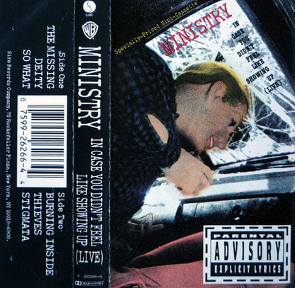 Ministry - In Case You Didn't Feel Like Showing Up (Live) (Cassette) Sire,Sire Cassette 075992626644