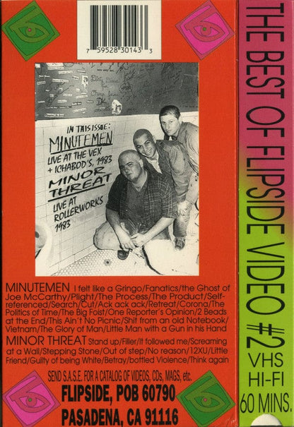 Minor Threat / Minutemen - The Best Of Flipside Video #2 (VHS, NTSC) on Flipside Video at Further Records