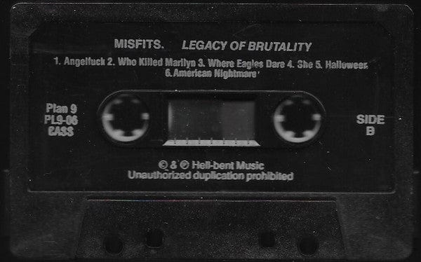 Misfits - Legacy Of Brutality (Cassette) Plan 9 Cassette