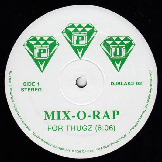 Mix-O-Rap - For Thugz (12") Peoples Potential Unlimited Vinyl