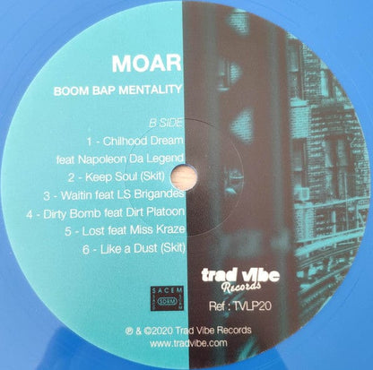 Moar - Boom Bap Mentality (LP) Trad Vibe Vinyl