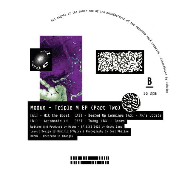Modus (15) - Triple M EP (Part Two) (12") Outer Zone Vinyl